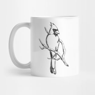 Northern Cardinal - Drawing Gift for Cardinal Lovers Mug